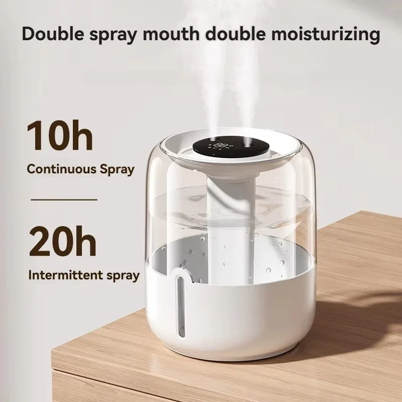 6.8l Large Capacity Humidifier Usb Double Spray Home Dormitory Office Bedroom Desktop With Small Night Light Car humidifier