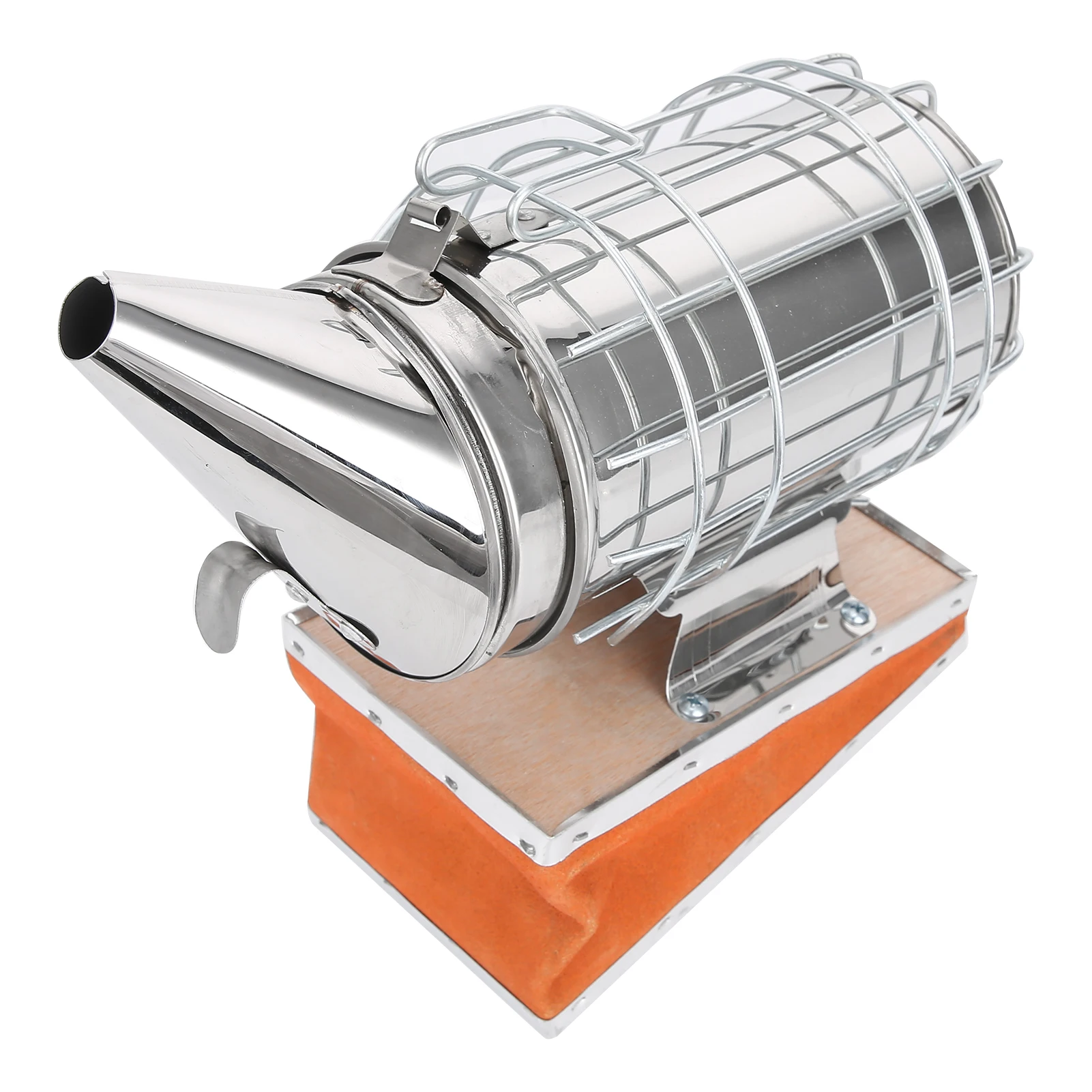 

Beekeeping Smoker Cowhide Leather Stainless Steel with Protective Cover Bee Equipment