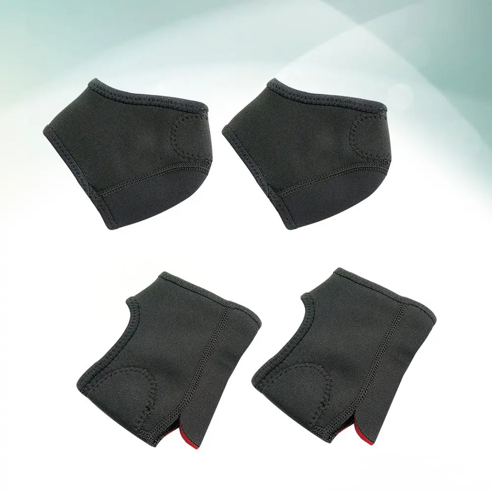 

Набор из 2 силиконовых накладок для пяток: увлажняющие носки для потрескавшихся пяток, смягчающие сухую и огрубевшую кожу, универсальный размер, черные