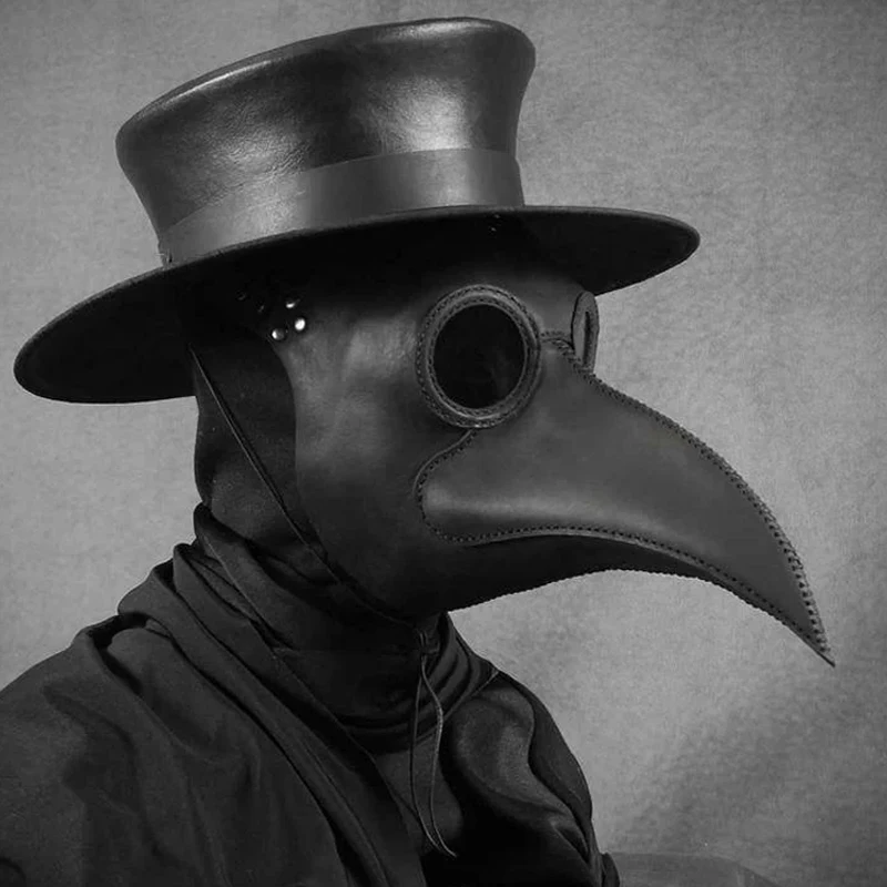 Halloween Adult Party Gothic Cosplay Masks Medieval Steampunk Doctor Bird Mask Latex Punk Masks Beak Event Performance Props