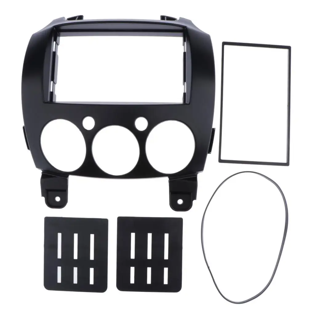 Car Stereo Trim Fascia Frame Durable Plastic Dash Mount Base for Mazda 2 Demio 2007 2014 Vehicle Interior Upgrade