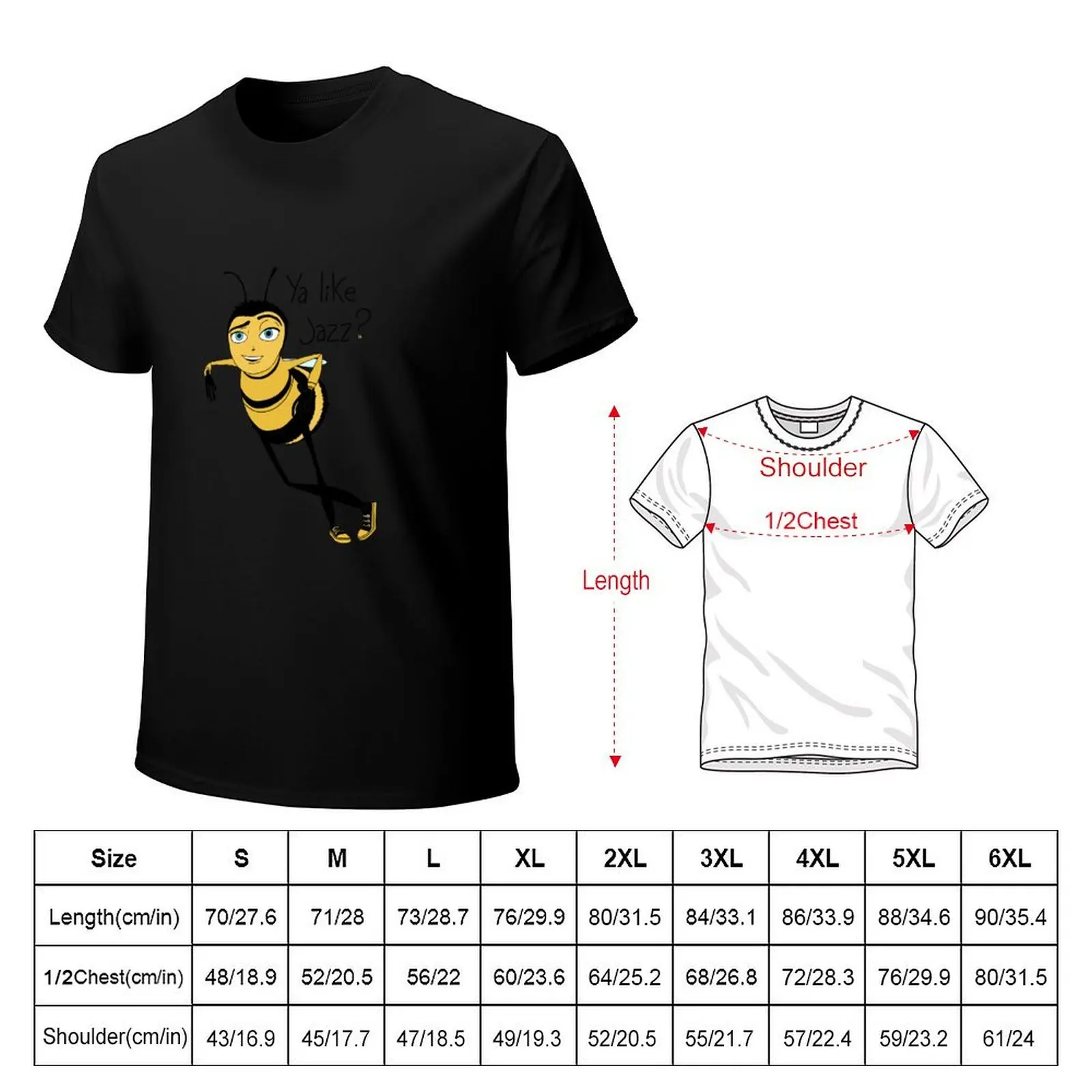 Bee movie ya like jazz T-Shirt graphic shirts boys animal print blue archive designer shirts anime shirts men