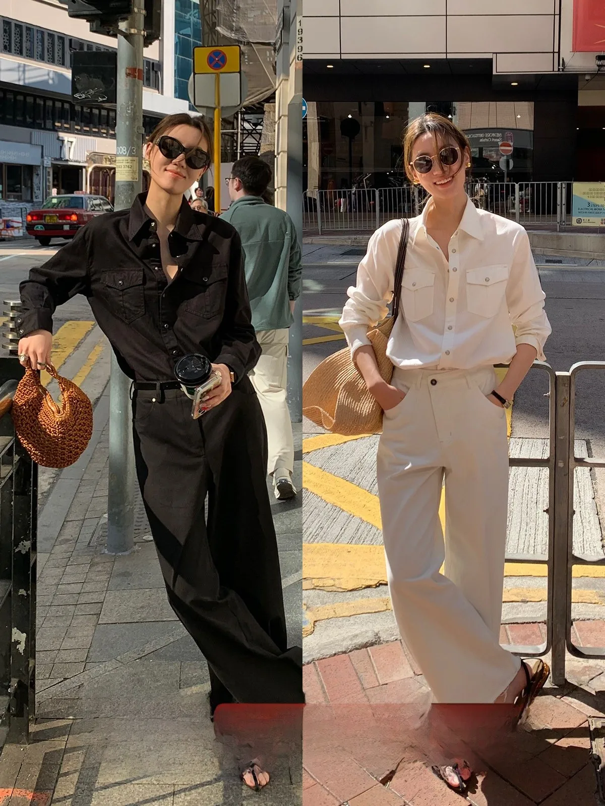 

Официальная белая классическая повседневная женская блузка Gakee с воротником, весенняя, для офиса, с длинным рукавом, прямого кроя