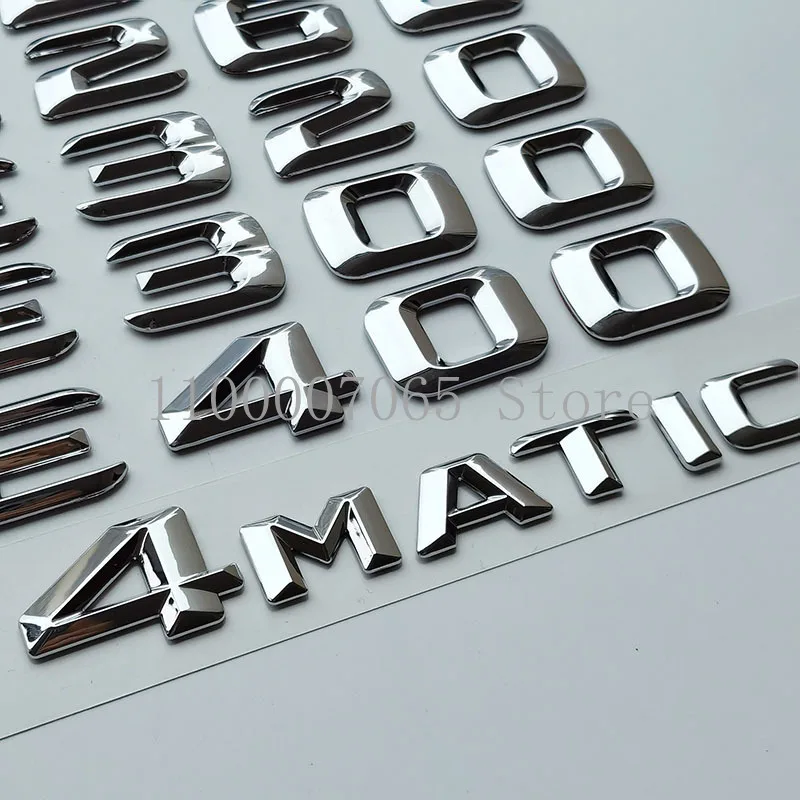 2015 chromowane litery E200 E260 E300 E320 E350 E220d E400 E550 4Matic Top ABS emblemat dla Mercedes Benz W212 bagażnik samochodowy naklejka z Logo