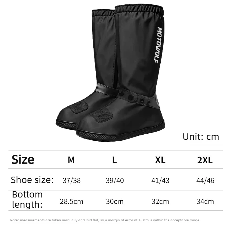 Outdoor commuting Tube Rain Shoe Covers Reusable Motorcycle Bicycle Cycling Traveling Rain Boot Rainproof Shoes Anti-slip shoe