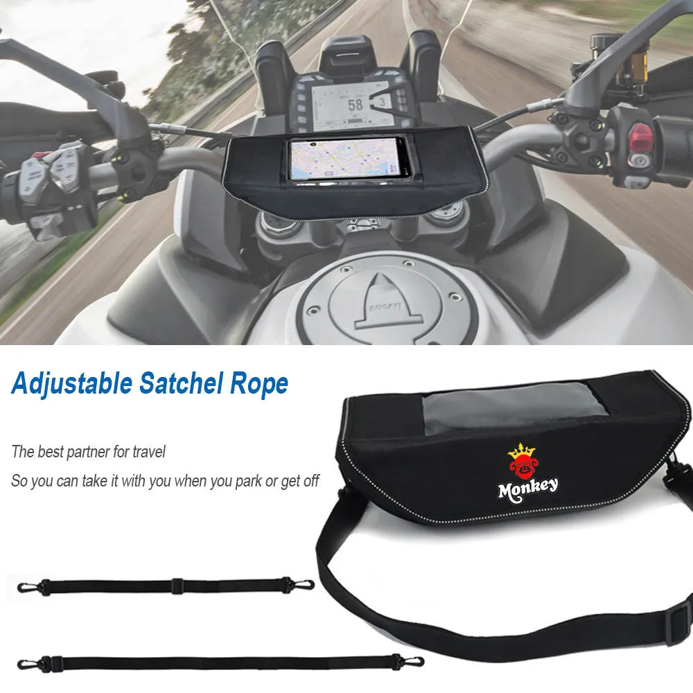 For Honda Monkey 125 125z Motorcycle accessory  Waterproof And Dustproof Handlebar Storage Bag  navigation bag