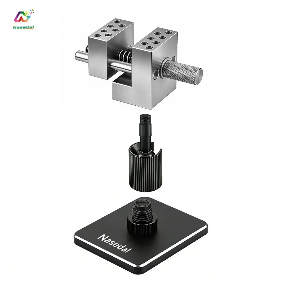 Nasedal 2-in-1 Mini-Schraubstock Präzisions-Hobby-Schraubstock 360° ° Rotationsklemme für Gunpla-Modellbau und DIY-Bastelarbeiten mit Aufbewahrungsbox – Detail 6
