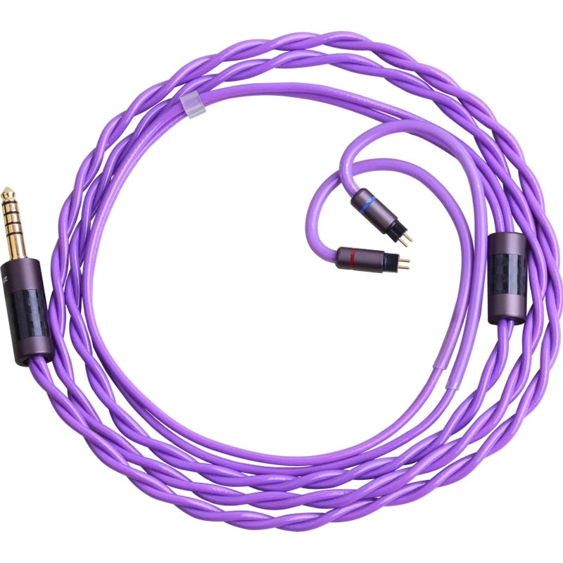 

Audione & ZEPHONE Purple Lover Upgrade Cable 8N Single Crystal Copper Silver-plated Mixed HIFI Headphone Cable