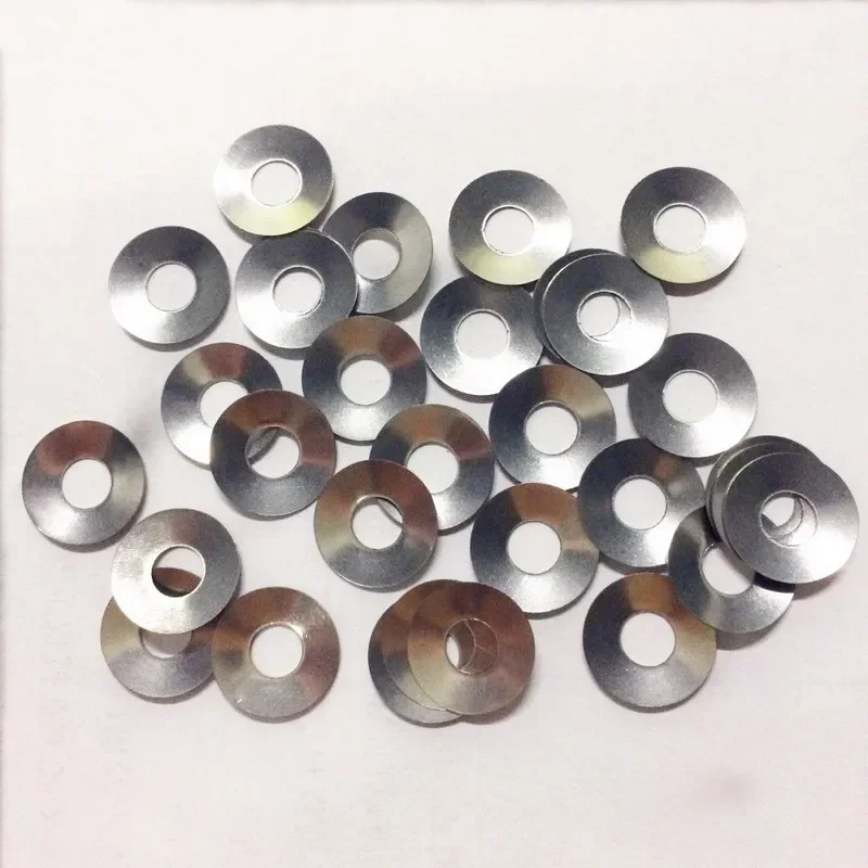 100pcs Coin Cell 304 Stainless Steel Waved Washer Spring for Li ion Button Battery