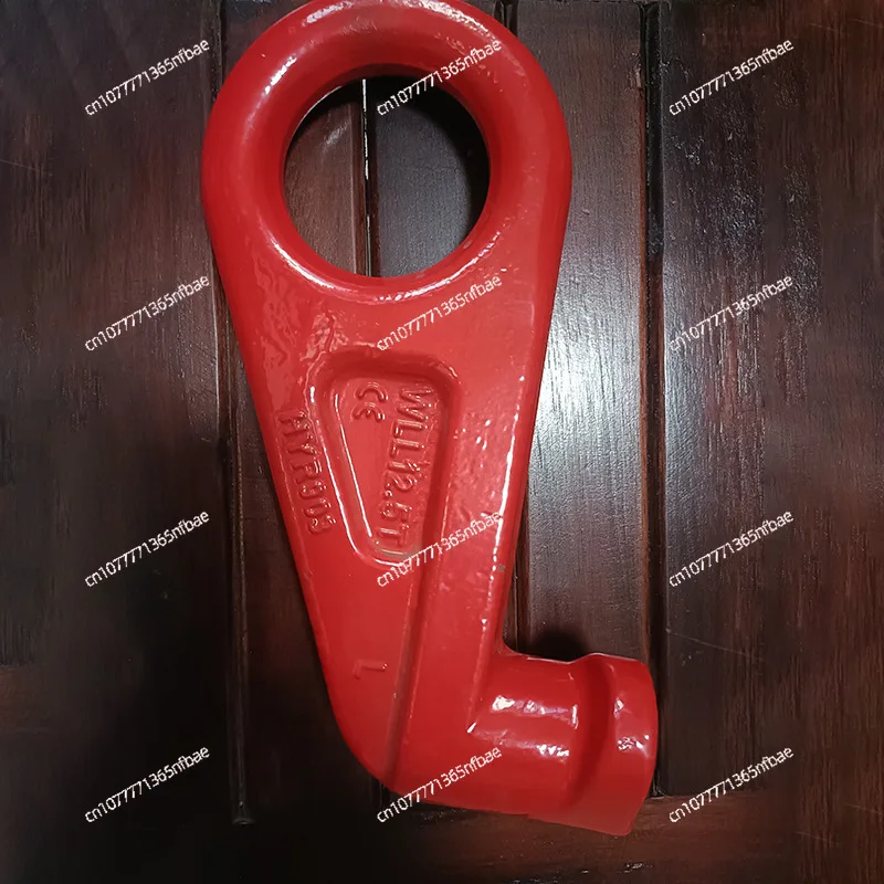 45 Degree Right Angle Swivel Hook Container Lifting Rigging 12.5 Ton Alloy Steel Crane Hook