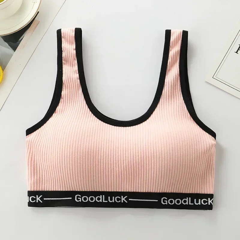 Letter Sports Cotton Bra for Women Fitness Running Yoga Top Push Up Bra Sports Tops Ladies Sportswear 9-18T Women Bra No Wire