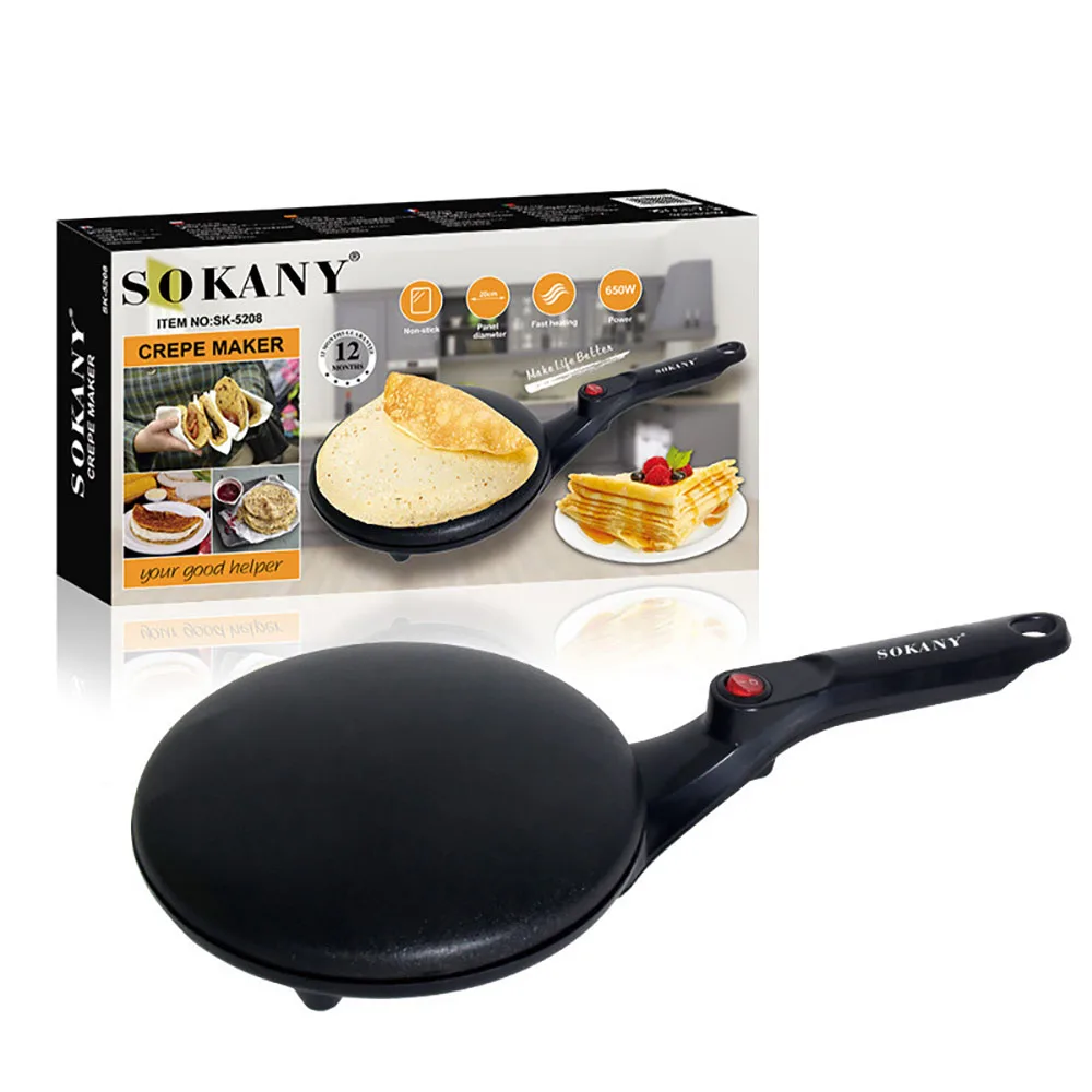 Electric Pancake Maker, Kitchen Appliance Chef Pancakes, Instant Heating Spring Roll Pastry Frying Pan