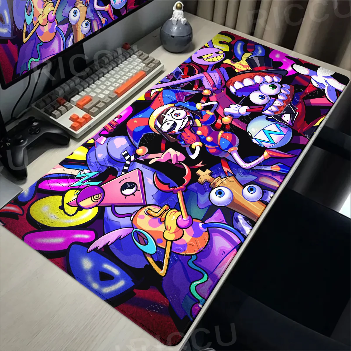 Game D-Digital C-Circus Mouse Pad Office Gaming Accessories Desk Mat Mechanical Keyboard Protection Rug Anti-Slip Rubber Carpets