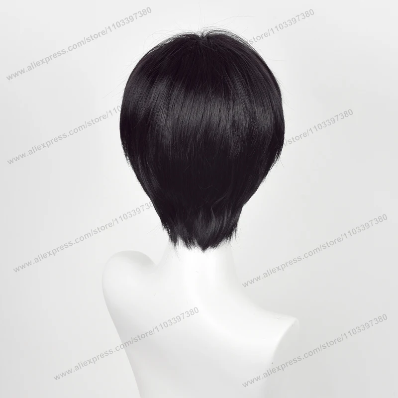 Shigeo Kageyama Cosplay Wig Synthetic Hair 32cm Natural Black Man Wig Anime Heat Resistant Wigs - Image 6