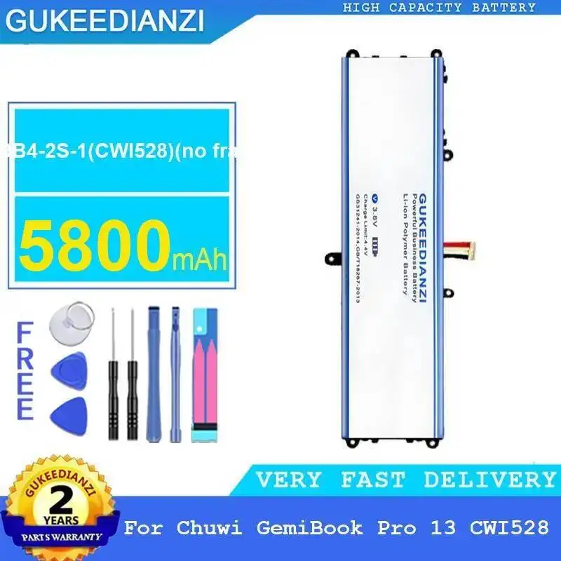 

5800mAh Long Lasting For Chuwi Gemibook Pro 13 CWI528 Laptop 5059B4-2S-1 NO Frame Tablet Battery