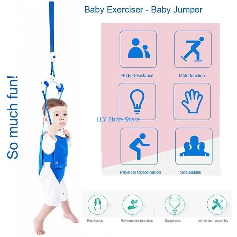 T8UD الرضع المدخل الطائر قابل للتعديل لحقيبة مقعد الطفل باب سوينغ الطائر أرجوحة القفز كرسي التمارين