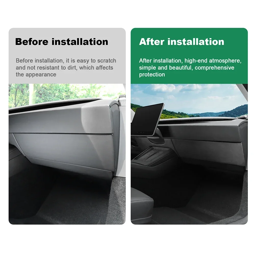

Italian Top Suede Instrument Panel Trim Protective Sticker for Tesla Model 3 Highland 2024 2025 2026-Up Accessories