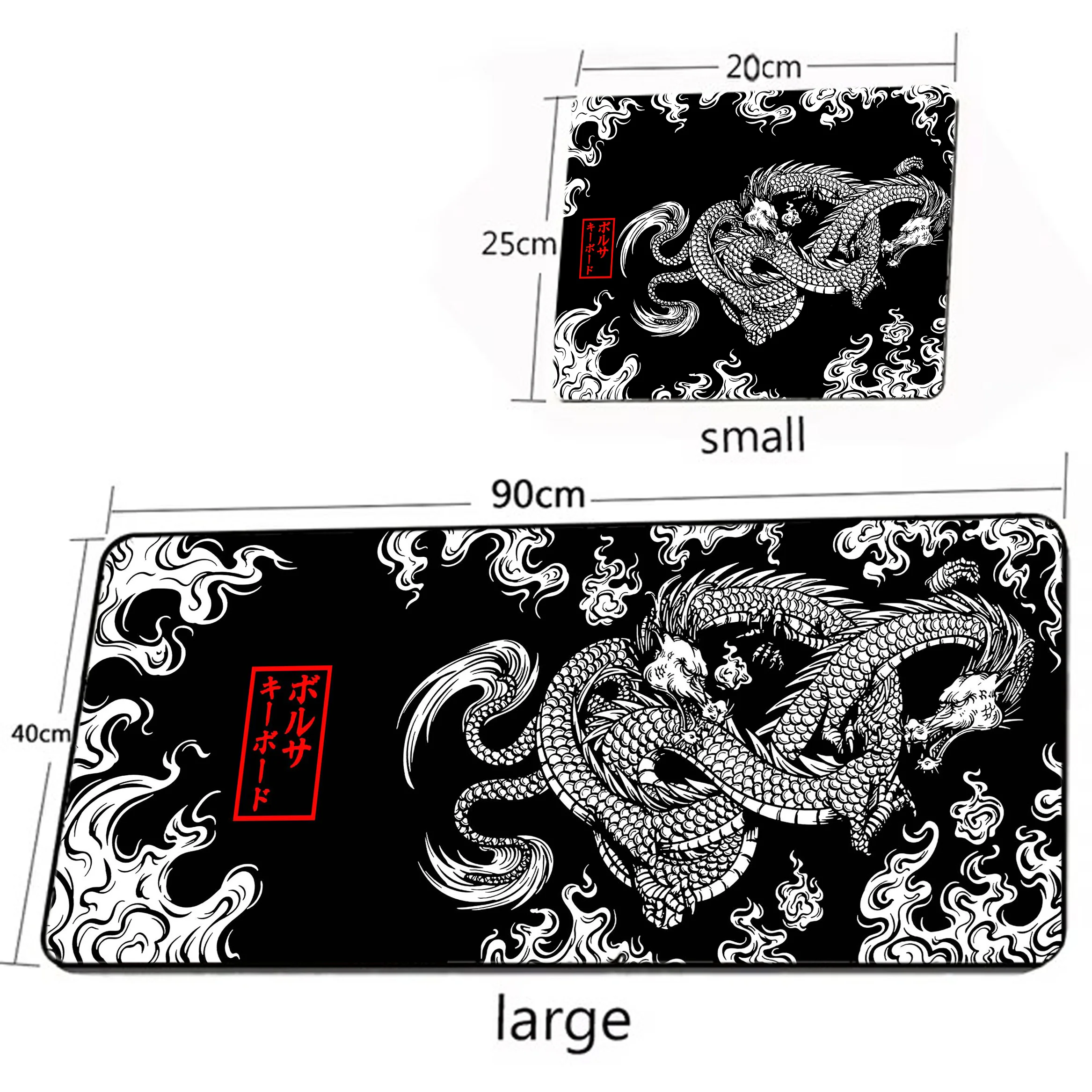 

90x40cm Dragon Mouse Pad Gaming Setup Accessories Mousepad XXL Anti-slip Desk Mat Locking Edge Mouse Pads Notebook Keyboard Mat