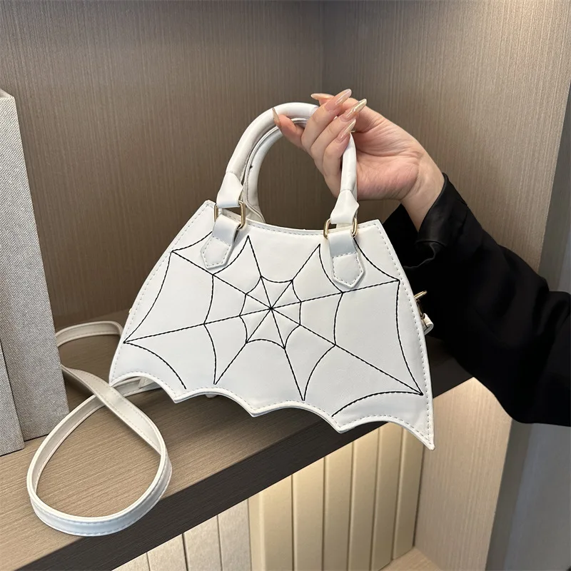 Summer New Fashion Spider Web Handheld Single Shoulder Cross Shoulder Saddle Bag Women's Bag