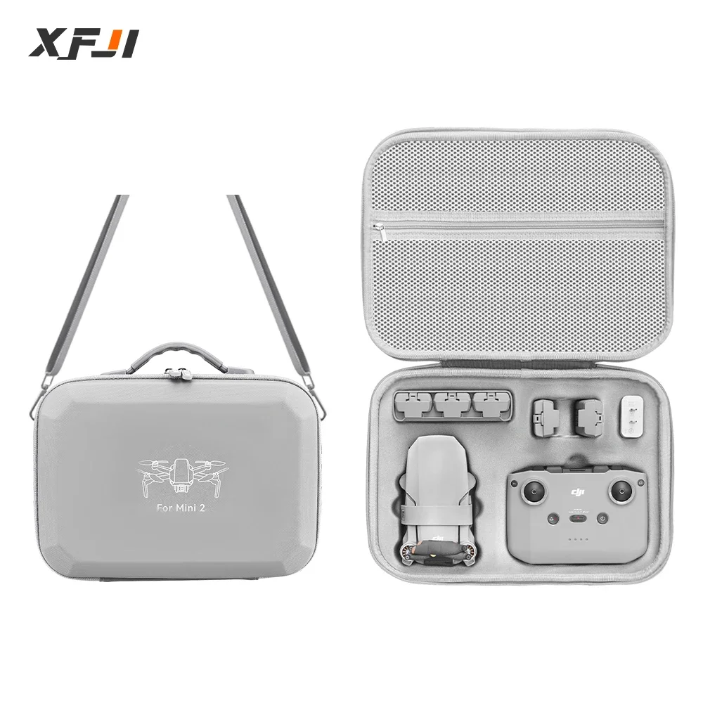 XFJI Carrying Case for DJI Mini 2/Mini 2 SE/Mini 4K Storage Bag Suitcase Mini 2/2 SE Drone Accessories Splash-proof Shoulder Bag