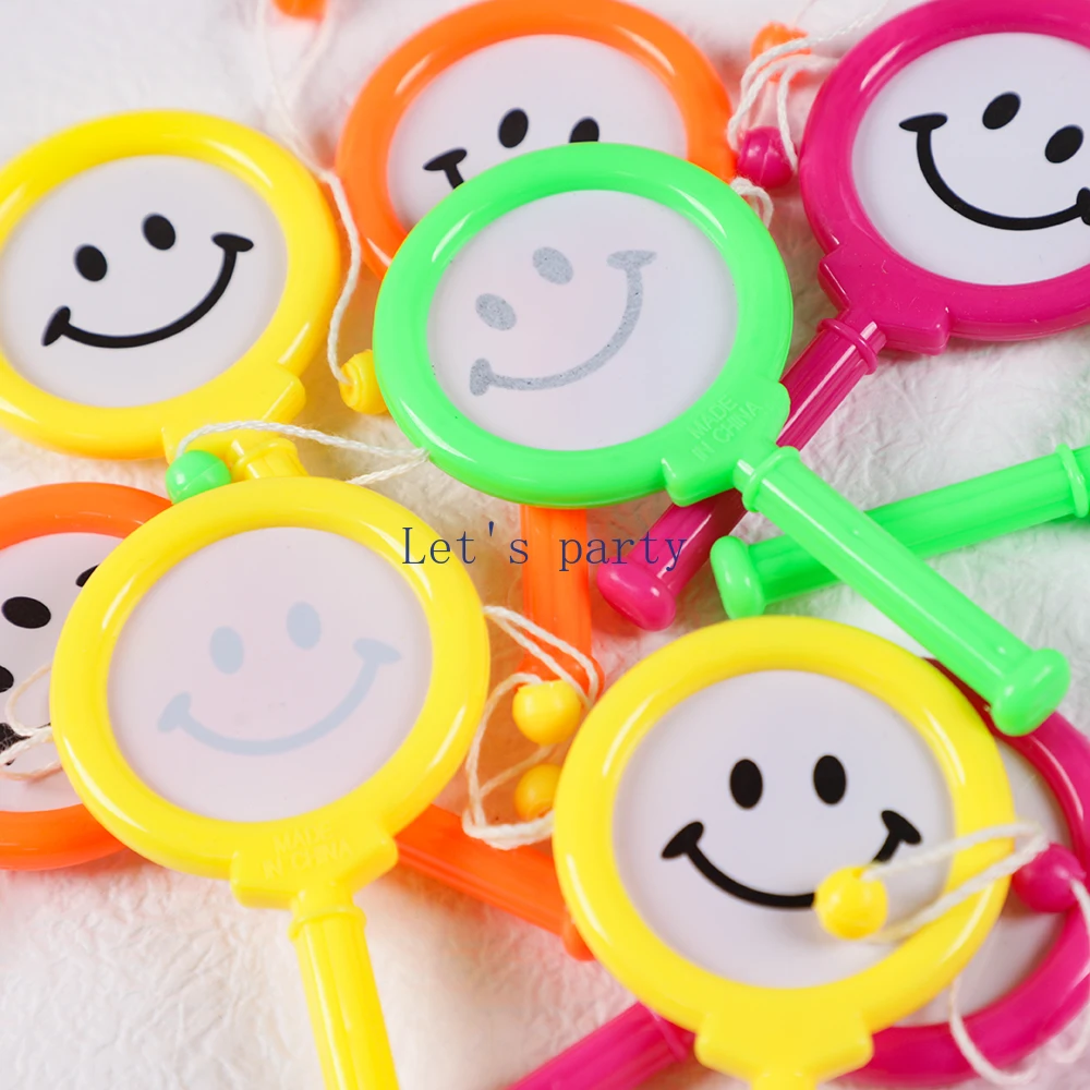10Pcs Śliczne Mini plastikowe dzwoneczki Grzechotka Bęben Instrument Zabawki dla dzieci Urodziny Party Favors Baby Shower Gifts Pinata Goodie Bag — zdjęcie 4