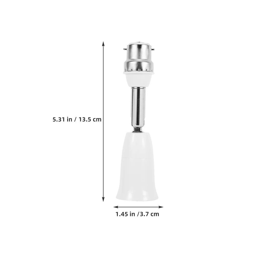 2pcs Adjustable Lamp Socket Extender 4.5 Inch B22 To E27 110V-250V 150W Light Extension Adapter For Lighting Fixture
