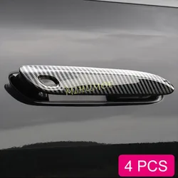 Carbon Fiber Door Handle Cover Trims For Mercedes Benz E350 E450 S400 S450 S500 EQE EQS 350 500 580 Accessories 2025 2024 2023