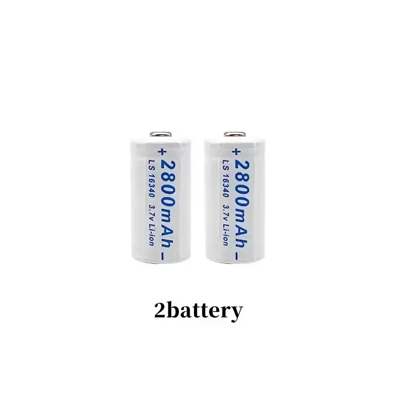 2025 New 3.7V 2800mAh Battery For 16340 Batteries CR123A CR123 LED Flashlight Battery Security Camera Rechargeable Batteries