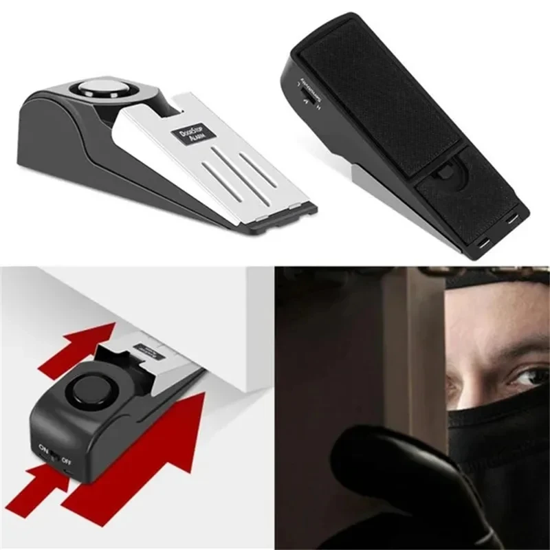 Door Stop Alarm 1/2pcs 120DB Mini Security Window Alarm Family Security Protection Gadgets Movement Window Stopper
