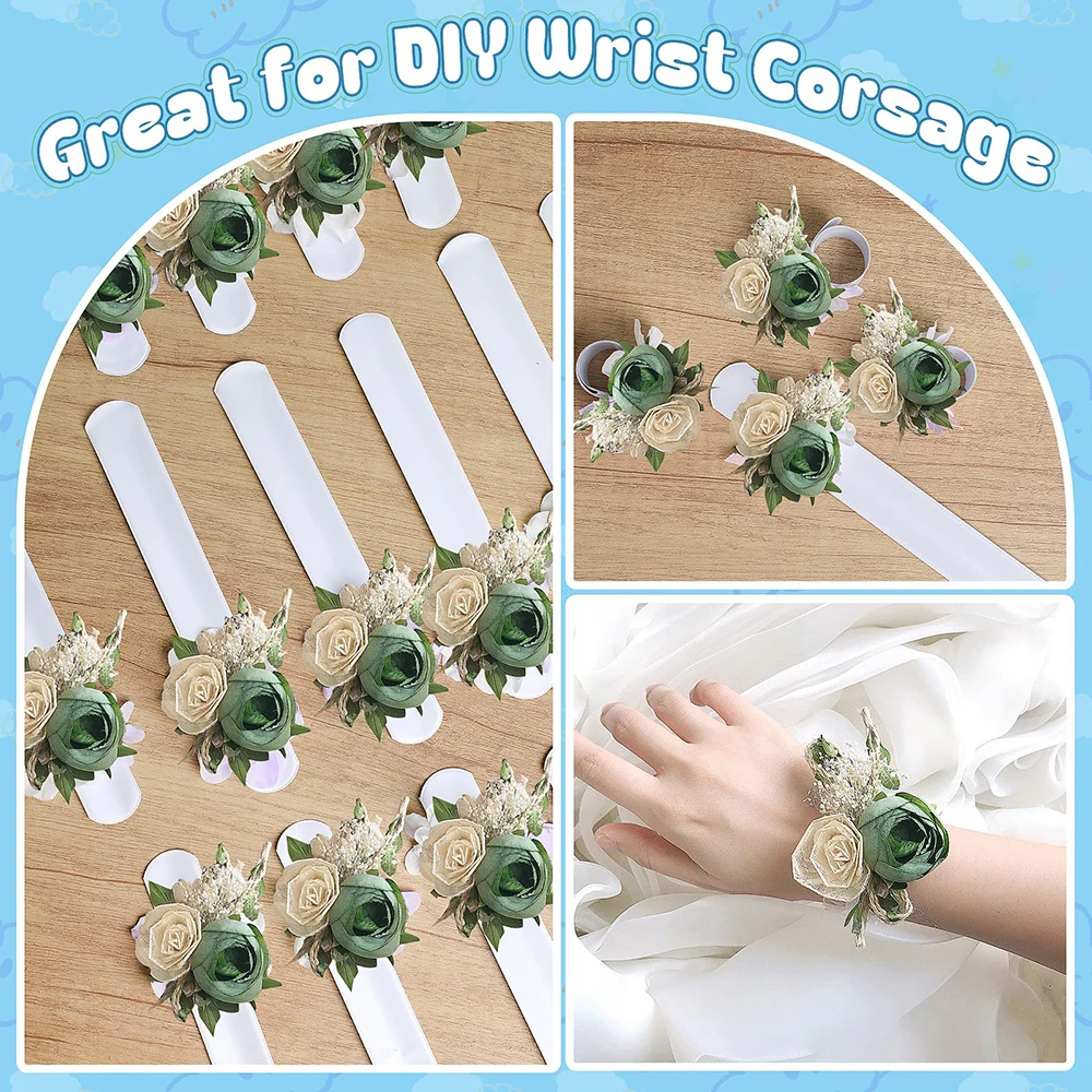 10 Stück PVC-Schlagarmbänder, weiß, DIY, leere Schnappbänder, kreative leere Armbänder für Kindertag, Geburtstag, Mitbringsel – Detail 4