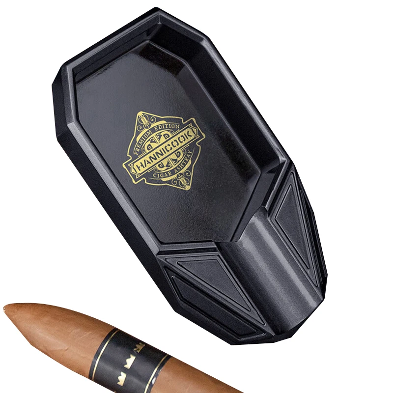 

BOLTIFY Cigar Ashtray Fashion Portable Cigar Smoking Accessories Single Slot Metal Cigar Ashtray Gift for Boyfriend Husband