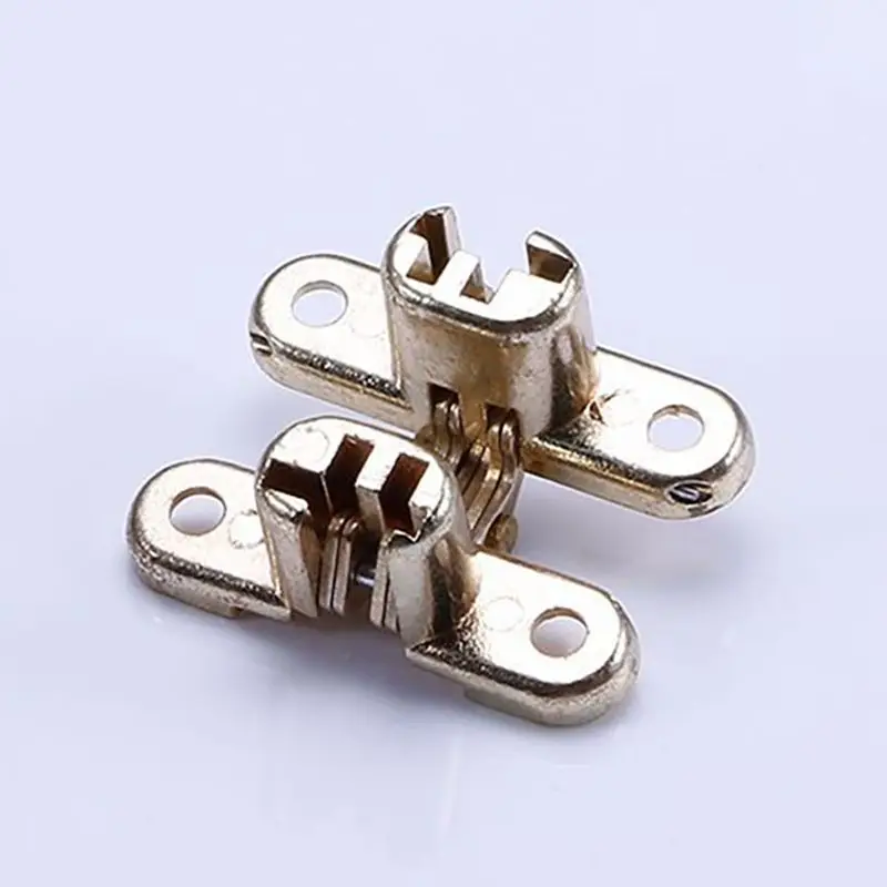 Zinc alloy + Iron Hidden Cross Hinge Invisible Concealed Furniture Hinges Hidden Hinge For Folding DIY Dining Table Window Desk