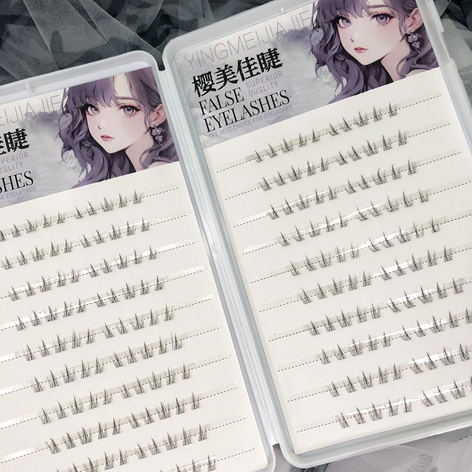 لا الغراء عباد الشمس نمط الرموش الصناعية الألياف السوداء 5-7 مللي متر مختلط C حليقة للرموش السفلية ذات المظهر الطبيعي