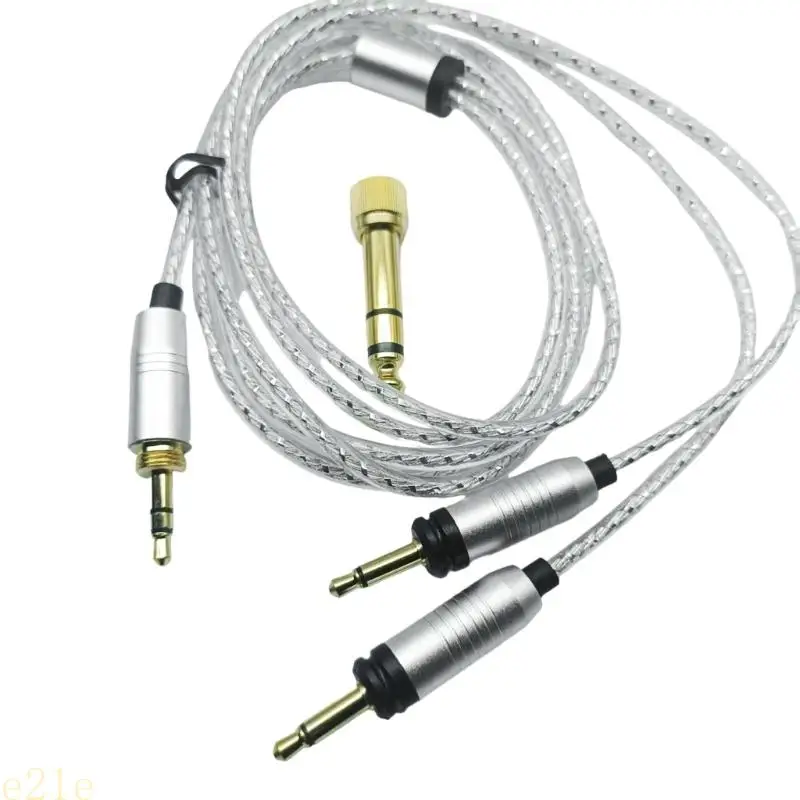 E21E سلك ستيريو سماعة الرأس مع ملحق موسيقى مواد PVC المحول 6.35 مم