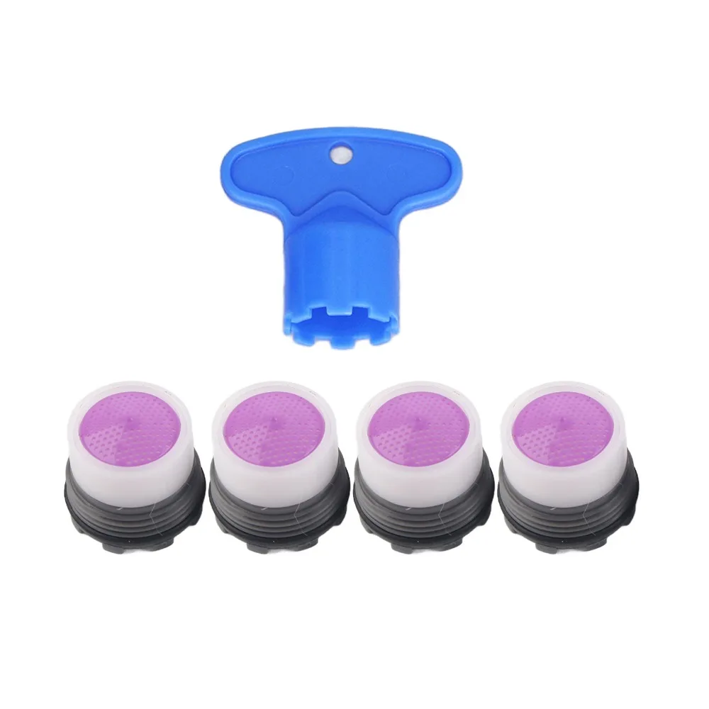 8PCS Practical M16.5mm Faucet Aerator 1.2GPM Plastic Flow Restrictor Tap Water Nozzle Sink