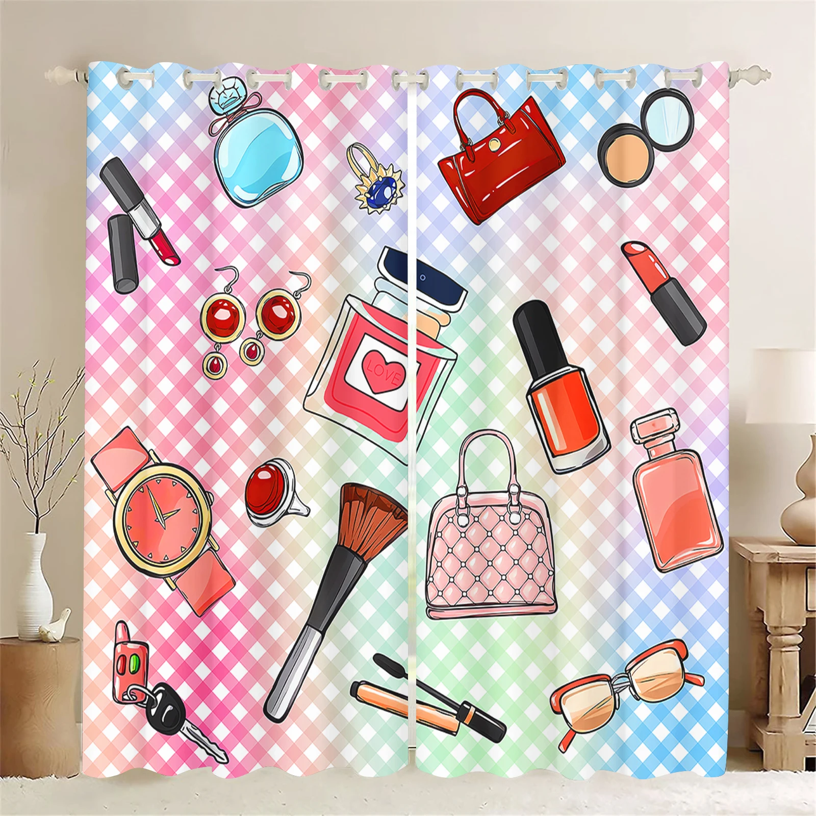 

Аниме-шторы с изображением животных, радуги, луны, звезд и облаков для гостиной, подходят для детей и взрослых, мультяшные, для дома