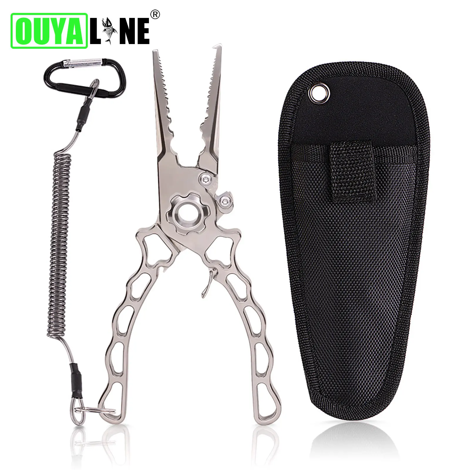 

New High Strength Multifunctional Titanium Alloy Body Fishing Pliers Accessories Scissors Line Cutter Hooks Remover Fishing Tool