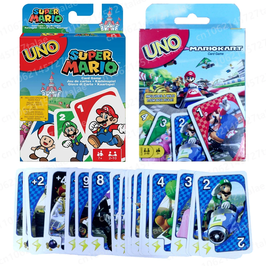 

UNO Card Game Anime Supers Marios Race Car Multiplayer Family Party Boardgame Funny Friends Entertainment Poker Uno Gifts