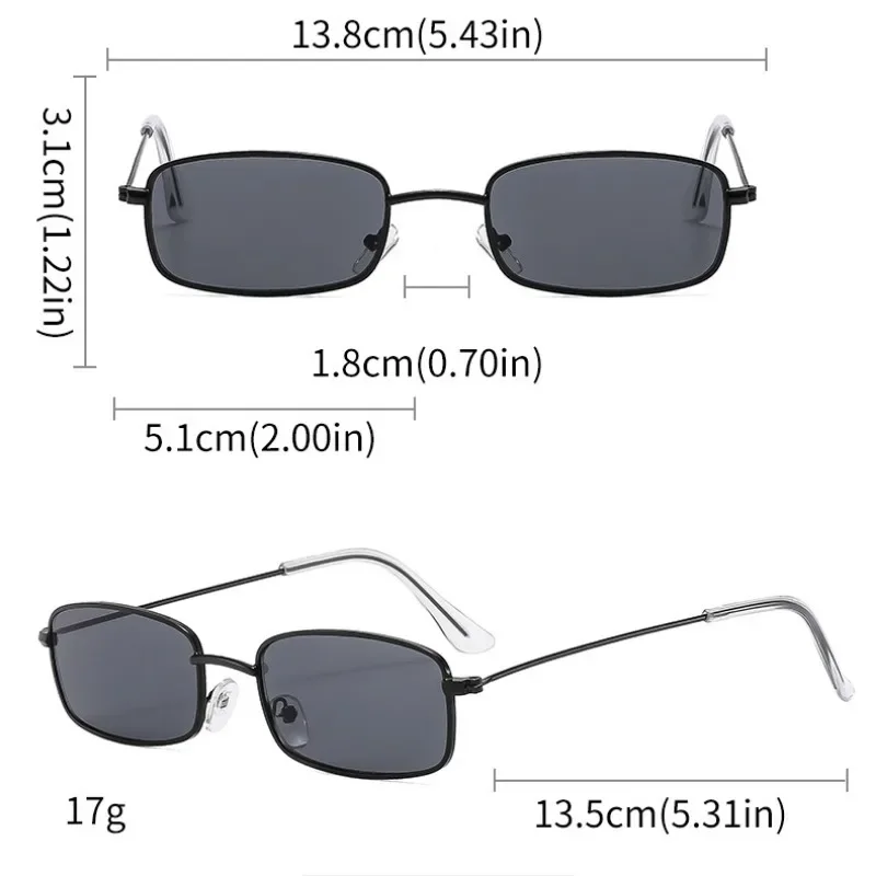 New Small Square Sunglasses Women Vintage Metal Frame Sun Glasses Men Steampunk Eyewear Hip Hop Shades UV Protection Oculos - view 6
