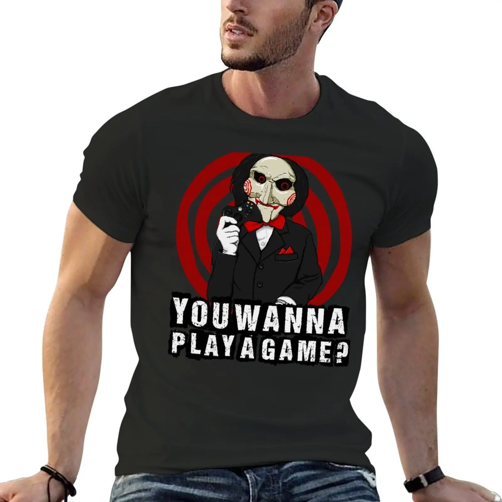 Billy - You wanna play a game? T-Shirt custom t shirt aesthetic clothes graphics mens t shirts top quality