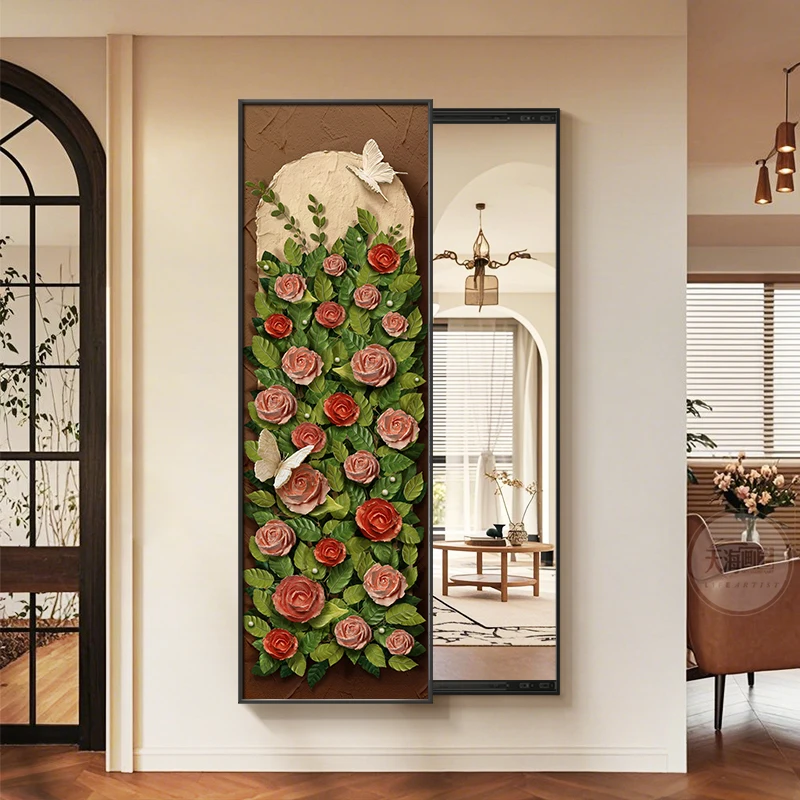 

Square Create Wall Mirror Design Dressing Big Decoration Aesthetic Nordic Mirror Minimalist European Girls Spiegel Home Products