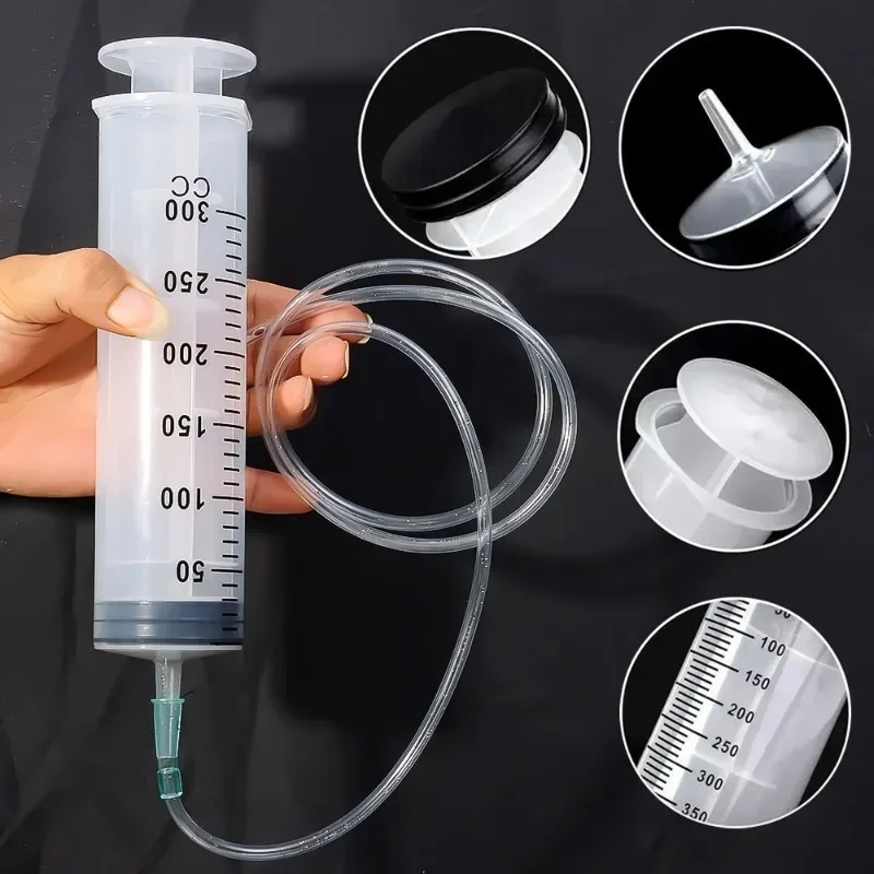 100/300/550ml Car Oil Fluid Extractor Fuel Transfer Hand Pump Dispenser Vacuum Syringe Type Manual Suction Pump Extractor