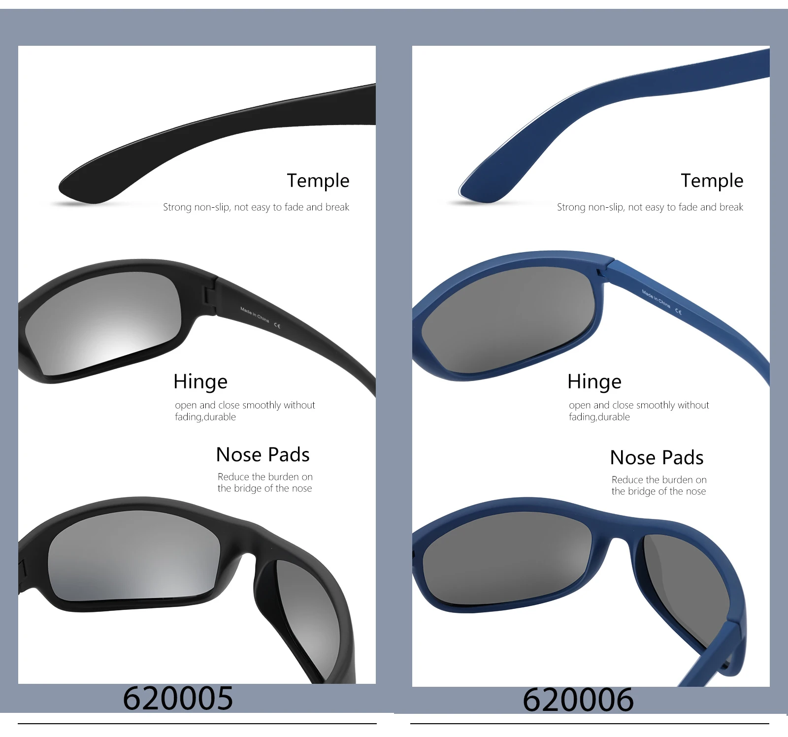 ZENOTTIC Spring TR90 Polarized Cycling Sunglasses Men Ultralight Sports Goggles Driving Hiking Sun Glasses UV400 Shades