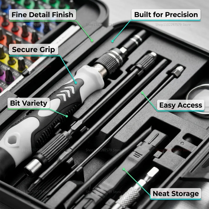 132-in-1 precisie schroevendra - Diy Electronics Repair Kit recensie en prijs