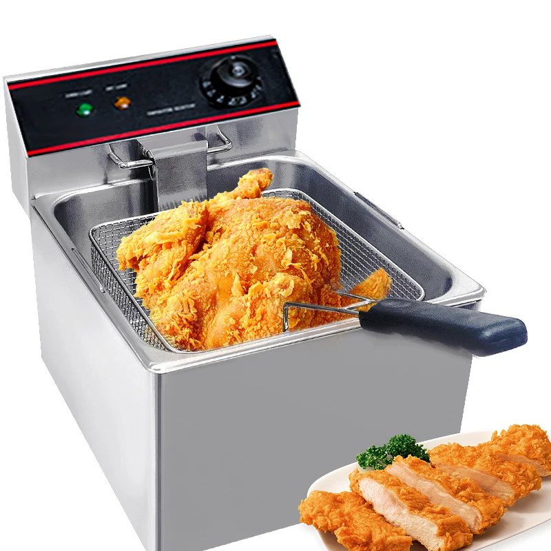 

Commercial Electric Fryer Deep-fried Dough Sticks Frying String Temperature Control Fryer Constant Temperature Fryer