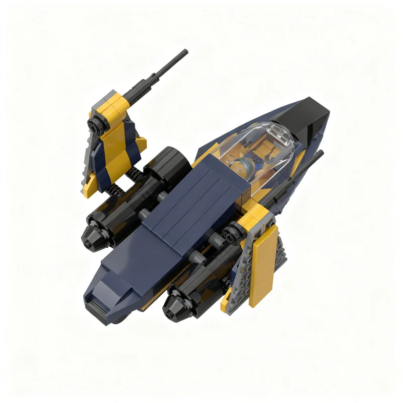199pcs MOC I-5 Edge-class Interceptor Space Model Building Blocks Toys Architecture Christmas Gift Birthday Craft 3D Assemble