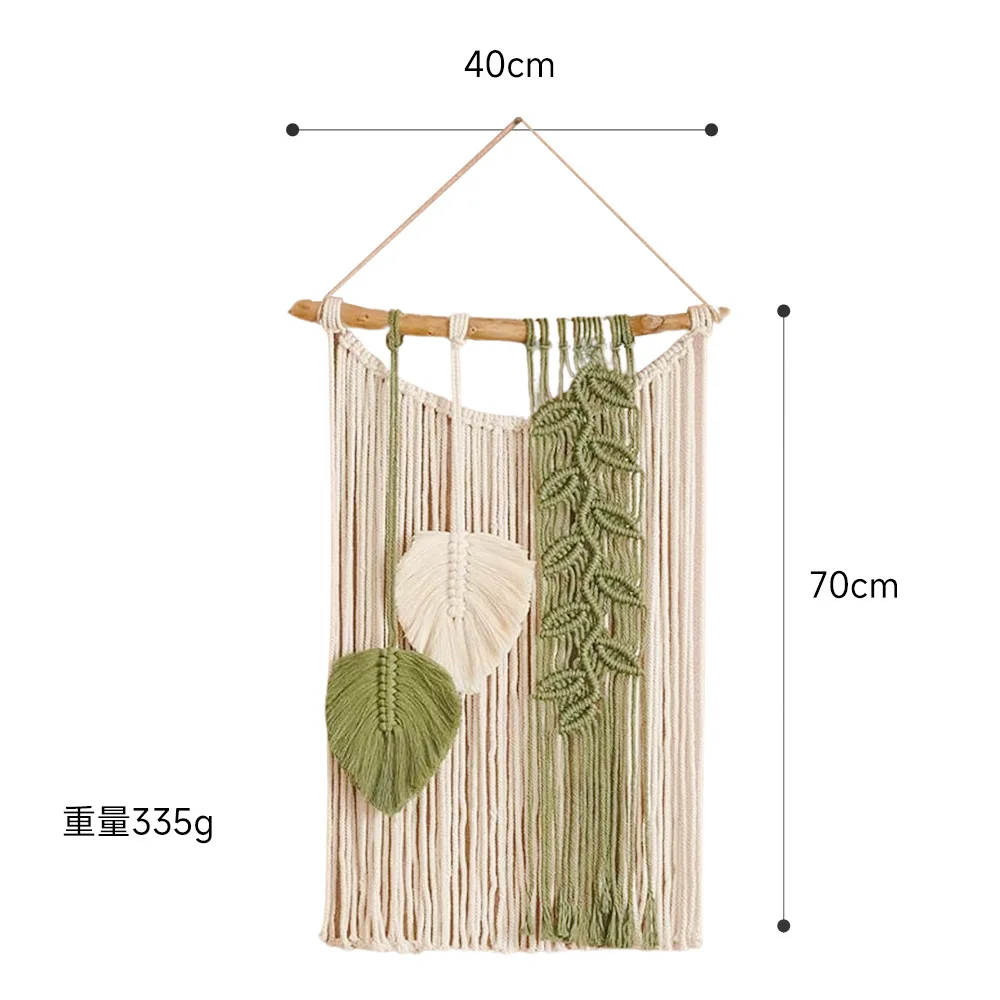 40*70cm macrame tecido à mão parede borla tapeçaria sala de estar quarto decoração criativa diy decoração para casa