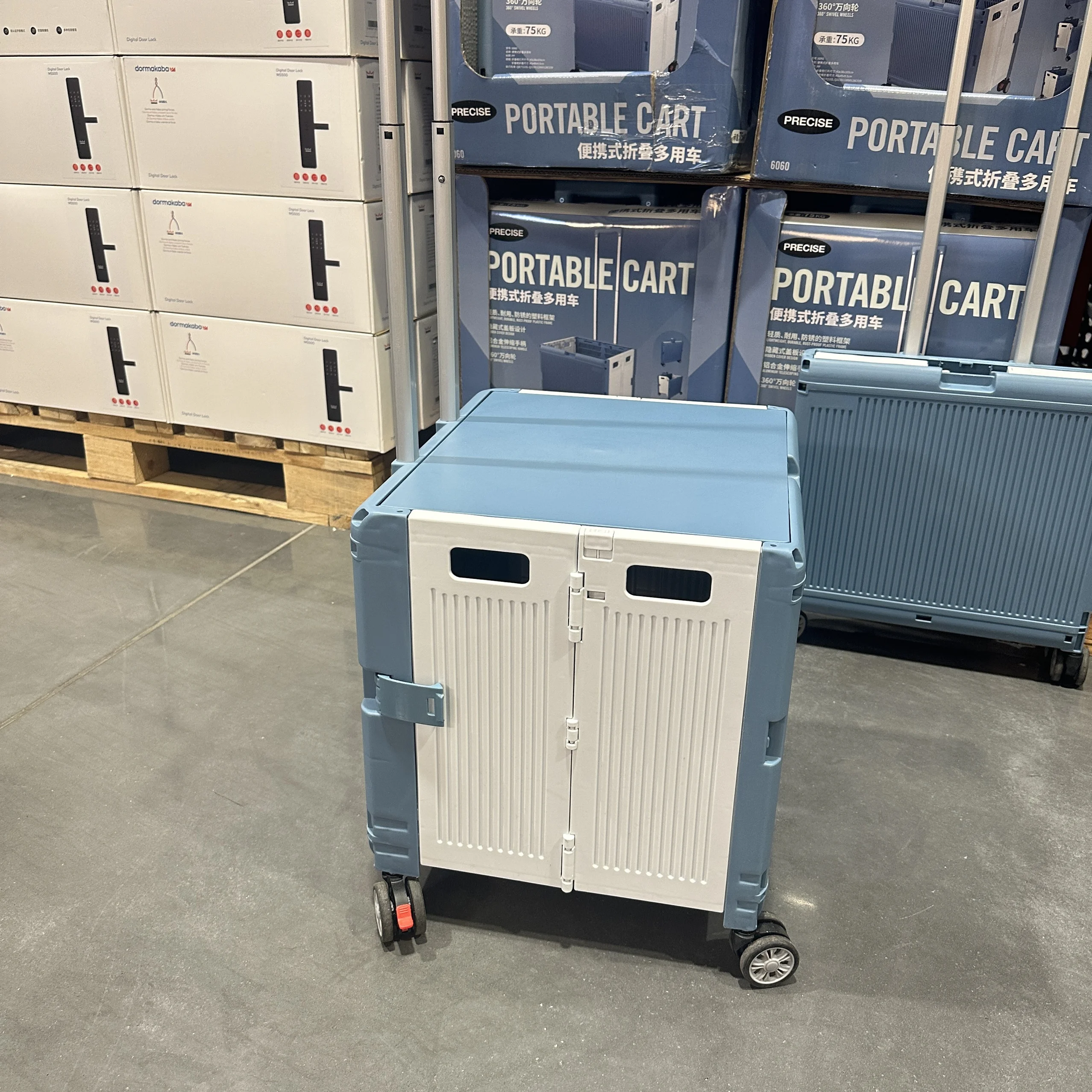 عربة تسوق صغيرة متعددة الأغراض من كوستكو للتخييم، عربة تسوق بسعة 65 لتر للاستخدام المنزلي، منظم تخزين مريح