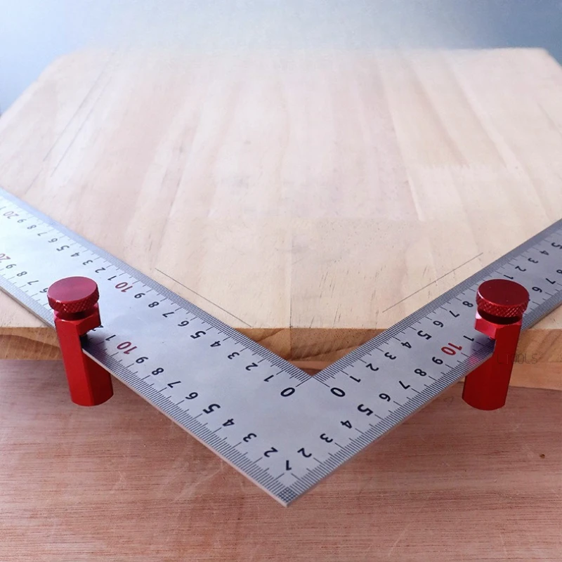 

Угловой квадратный вспомогательный приспособление, деревообрабатывающая линейка, ограничительный блок, прочный шип из алюминиевого сплава, точный лестничный калибр, деревообрабатывающие инструменты