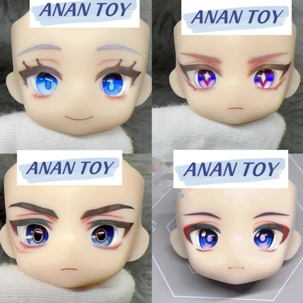 

Ob11 Face GSC Furina Wriothesley Neuvillette Open Eyes Faceplates with Eyes Handmade Anime Game Doll Accessories